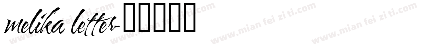 melika letter字体转换